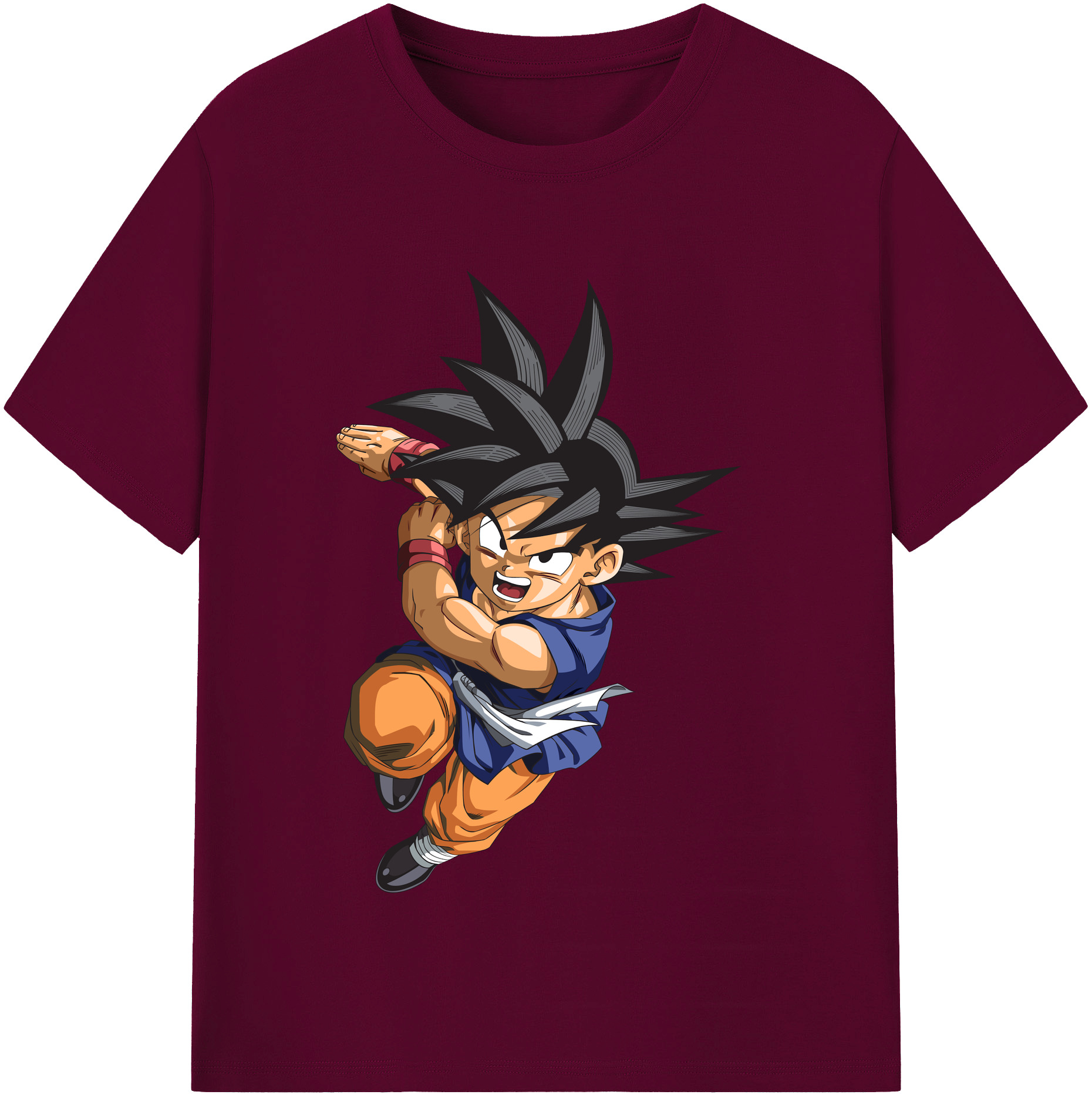 （画像用） ドラゴンボール 孫悟空（そん ごくう）Son Goku カカロット DRAGON BALL Kakarotto レディースカジュアルプリントTシャツ（綿100％）